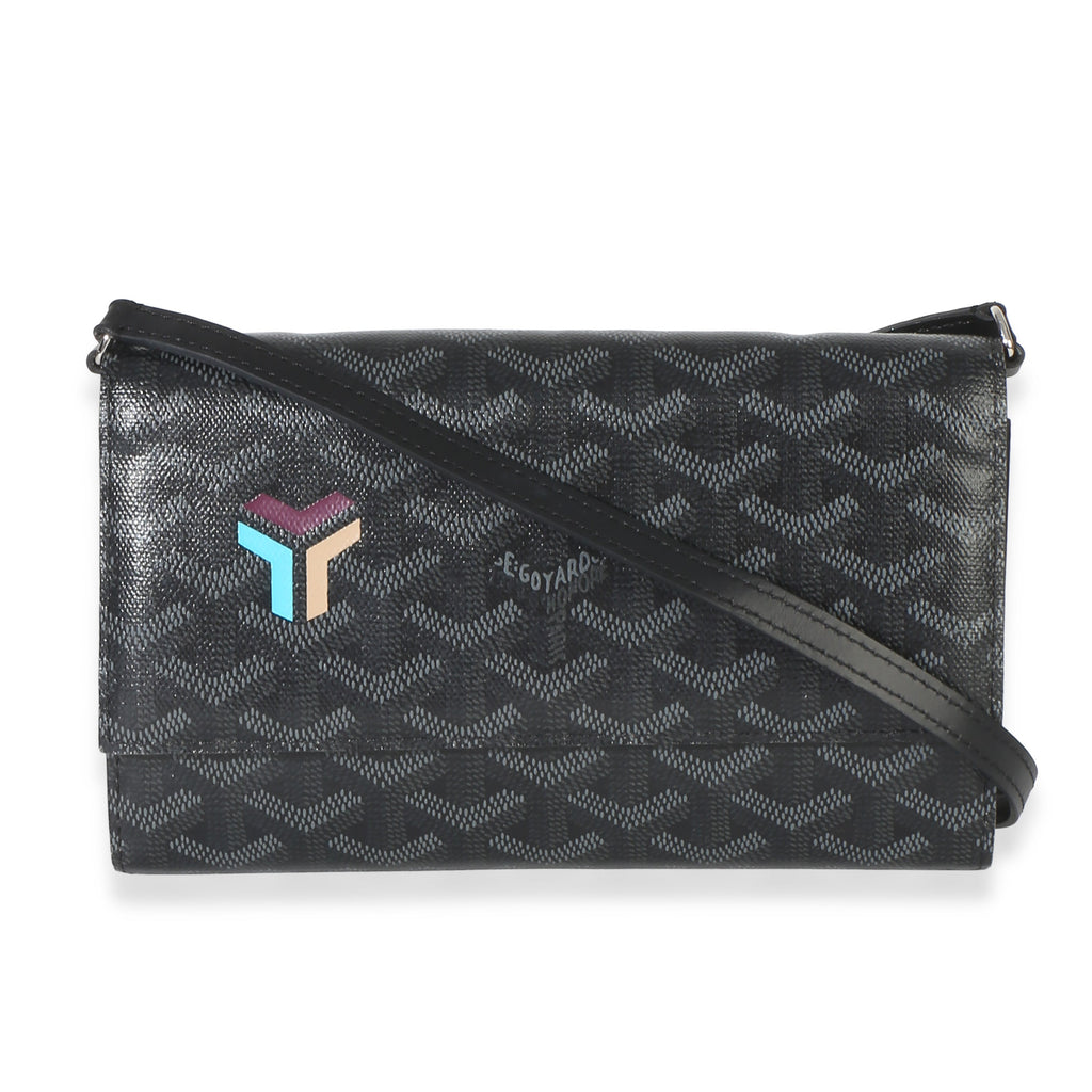 Black Goyardine Canvas Varenne Limited Continental Wallet