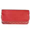Red Goyardine Canvas Sainte Marie Clutch