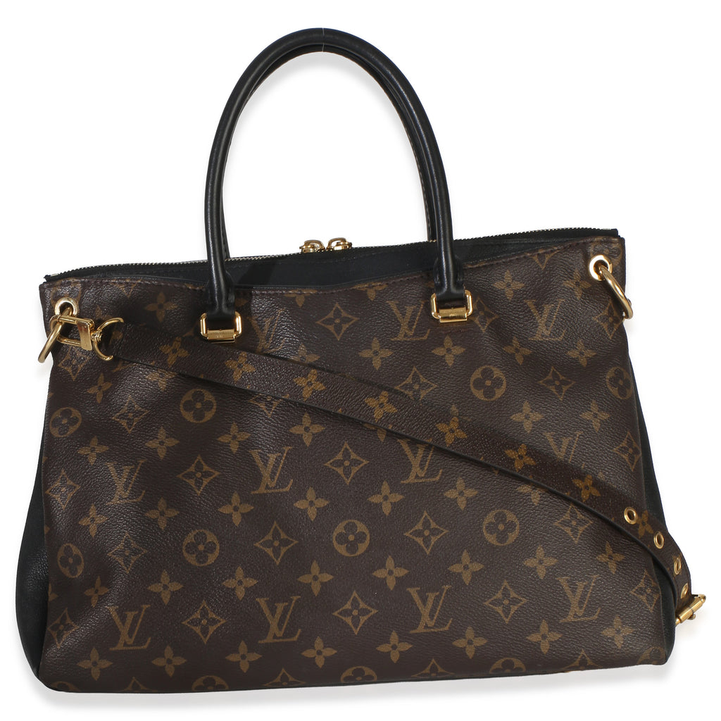 Black Monogram Canvas Pallas Tote MM