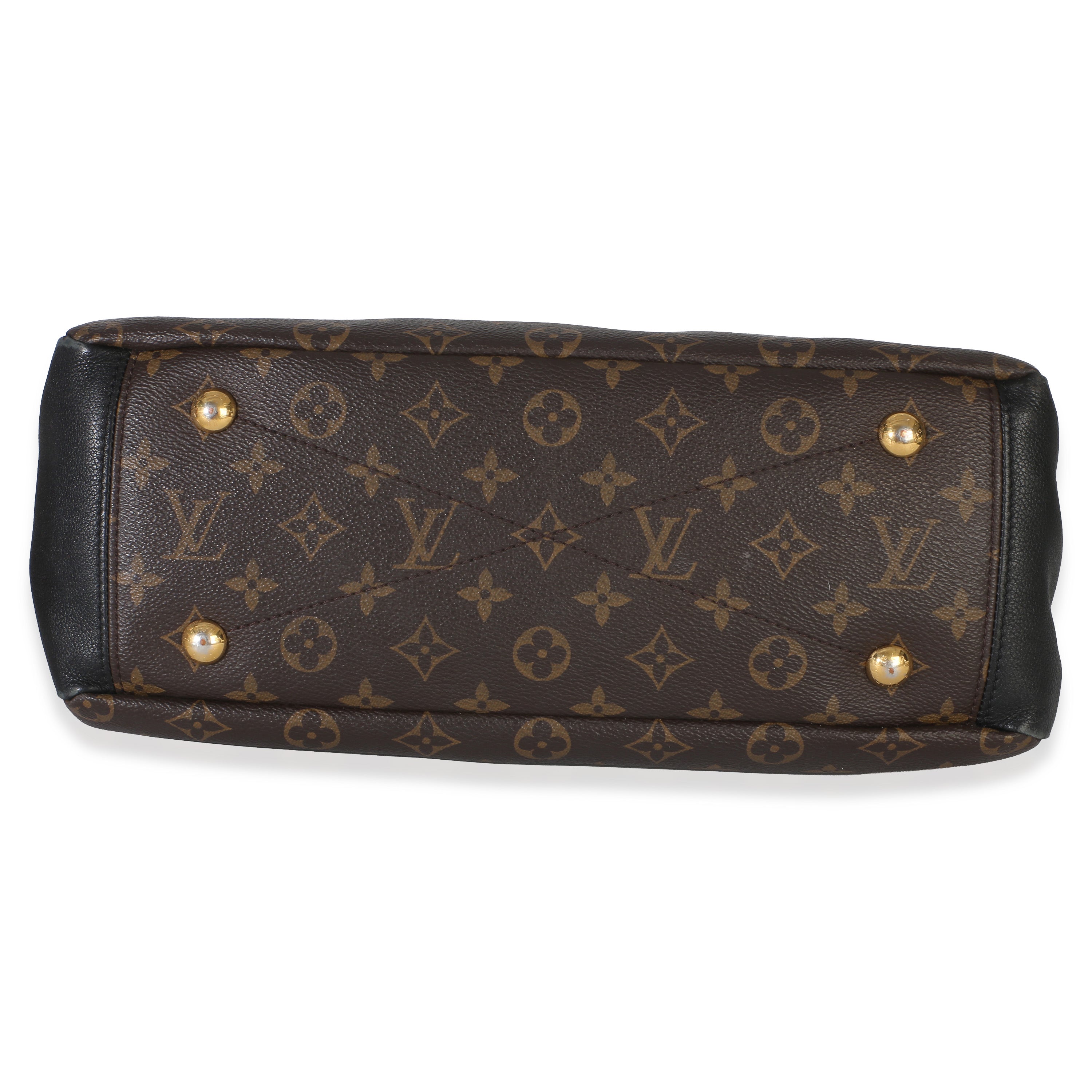 Black Monogram Canvas Pallas Tote MM