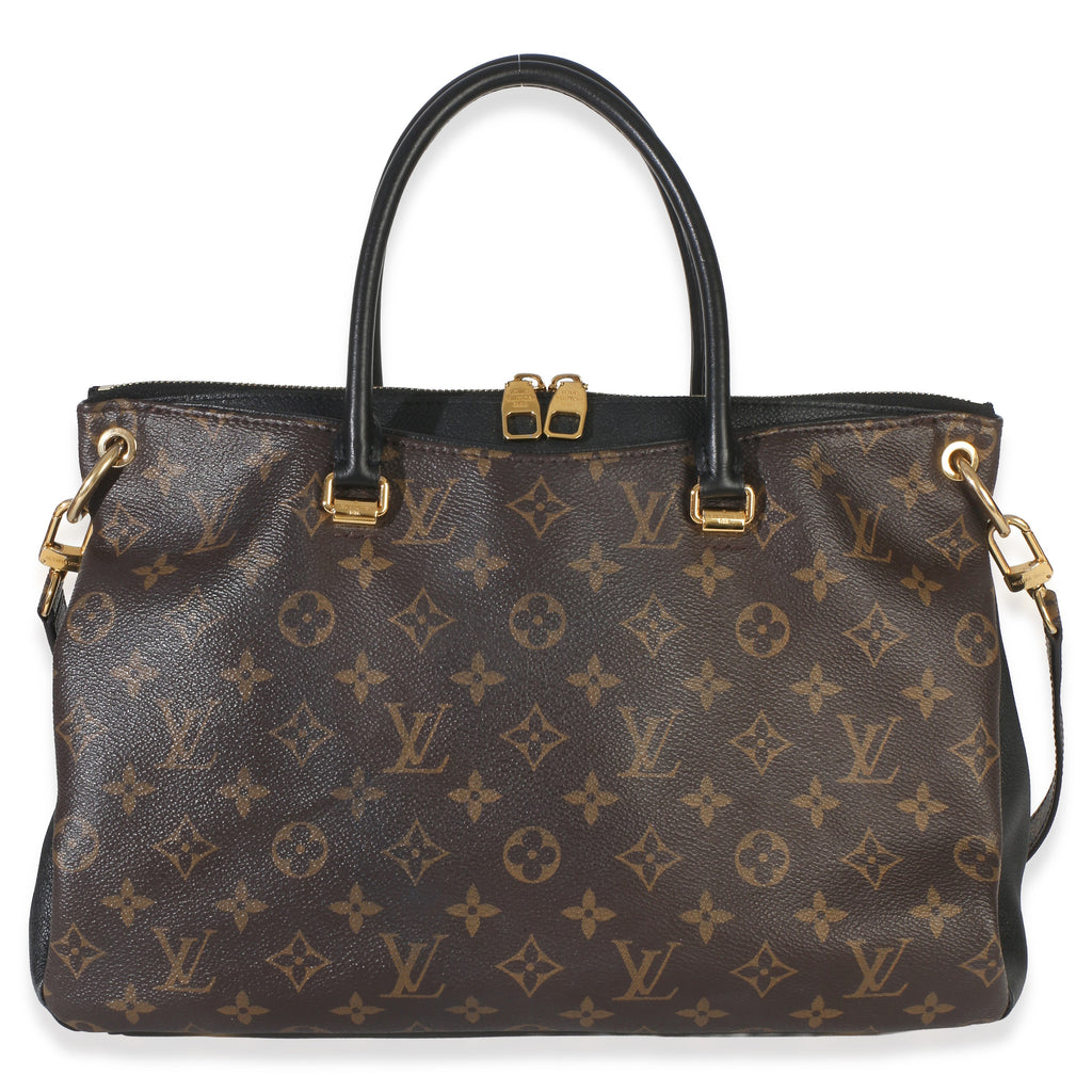 Black Monogram Canvas Pallas Tote MM
