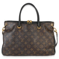 Black Monogram Canvas Pallas Tote MM