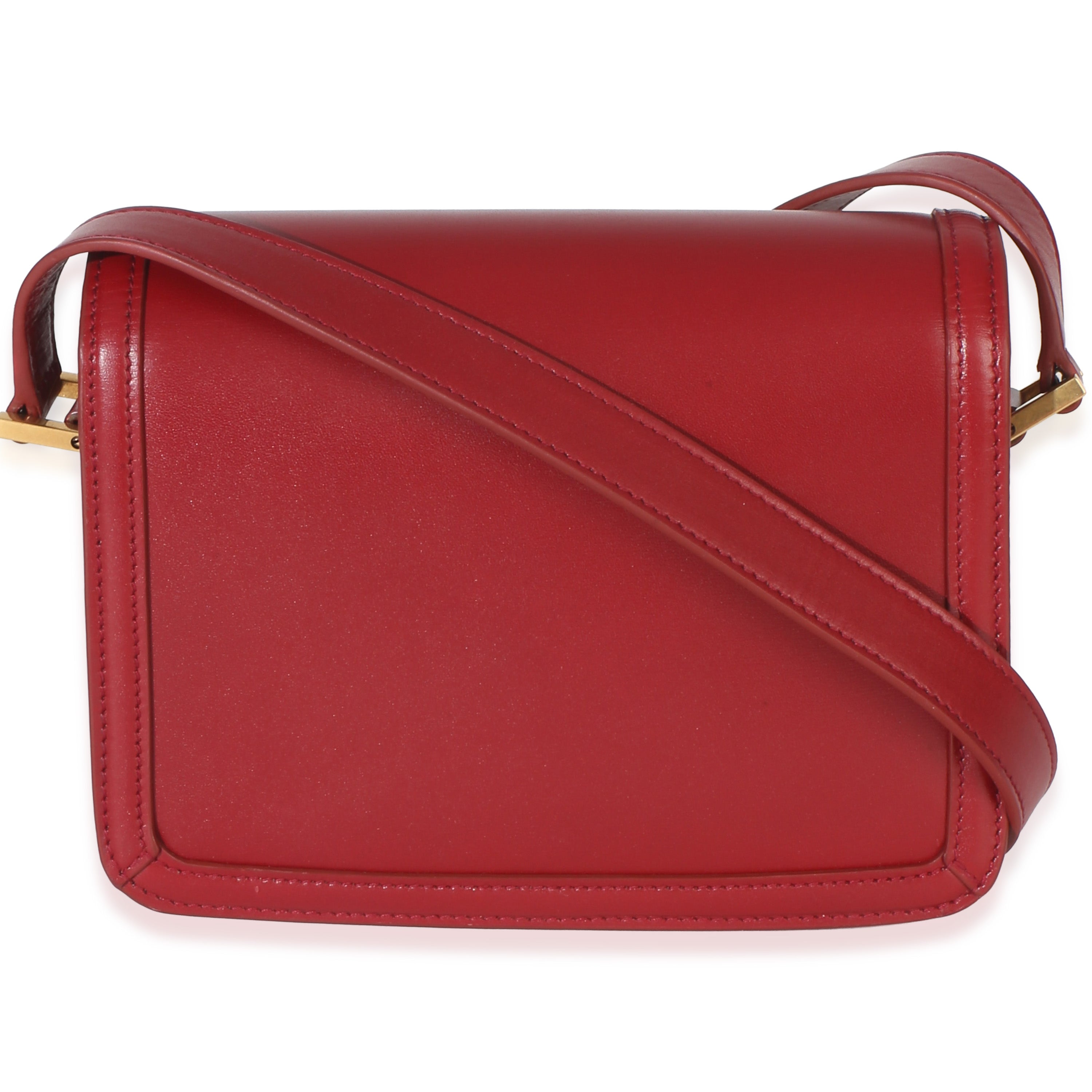 Red Smooth Calfskin Monogram Small Solferino Satchel