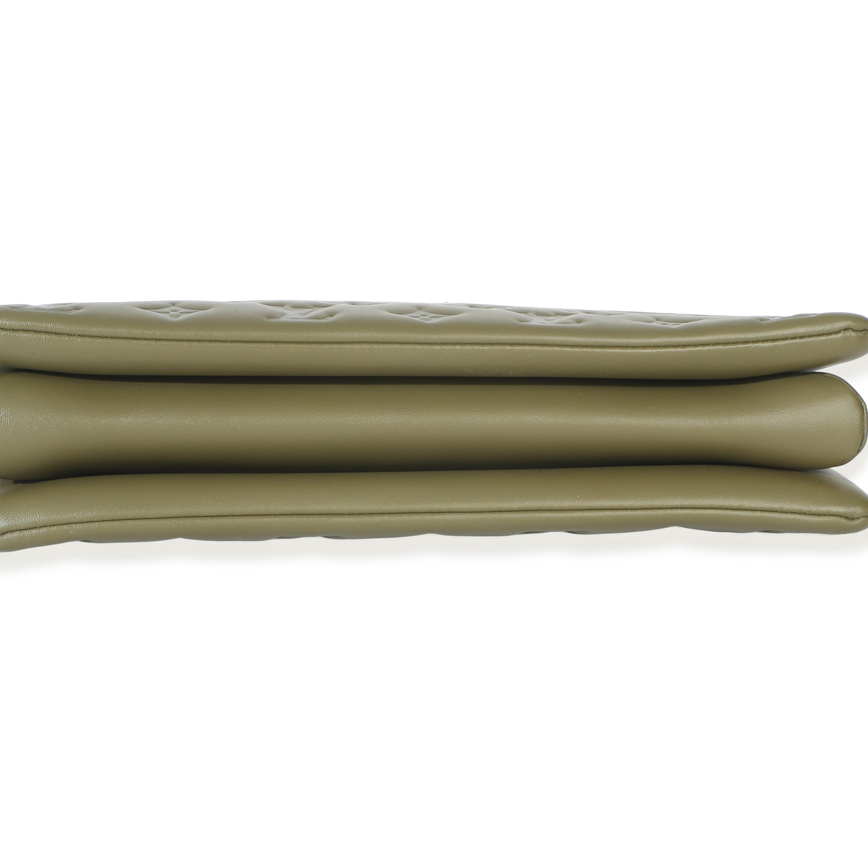 Olive Monogram Embossed Lambskin Coussin MM