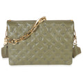 Olive Monogram Embossed Lambskin Coussin MM