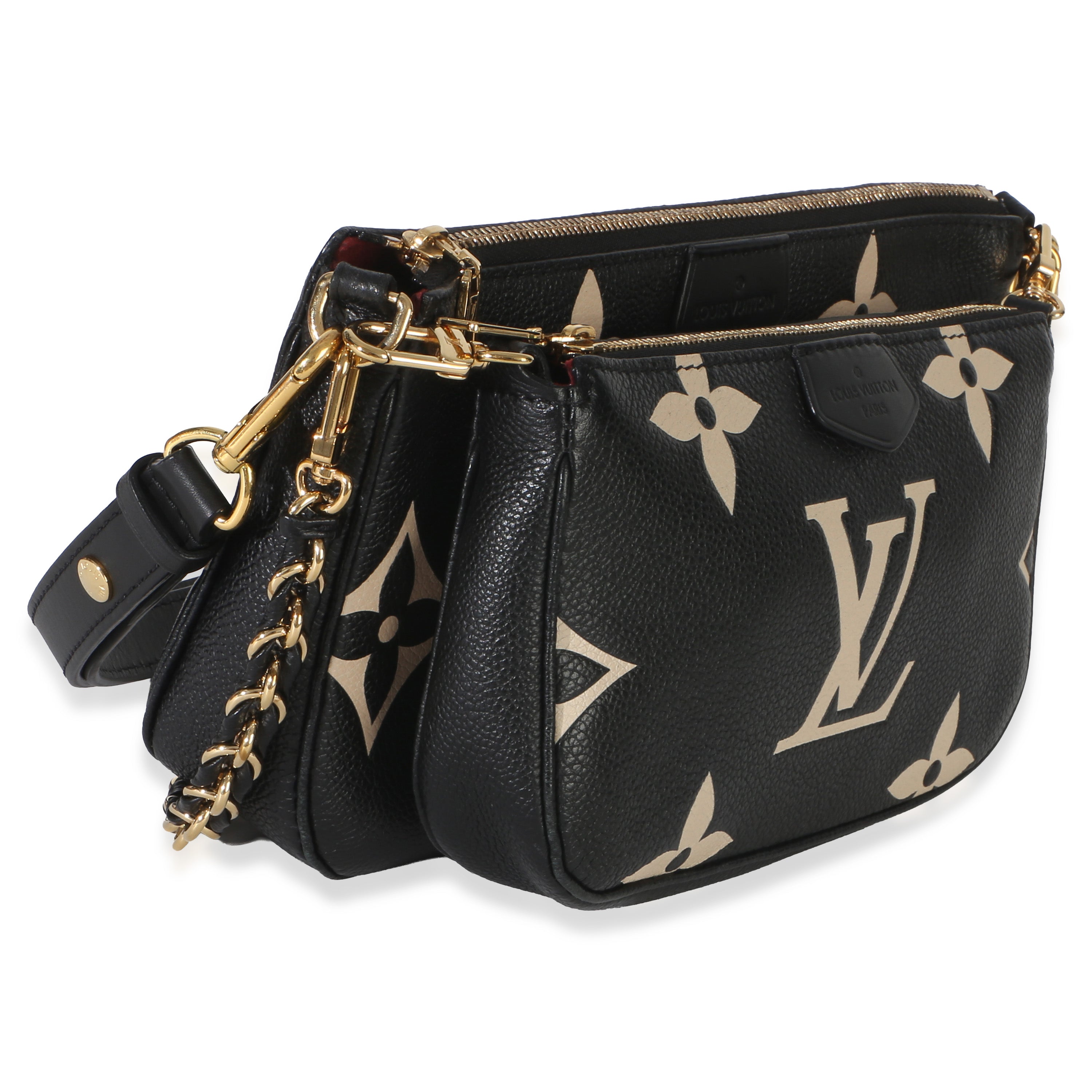 Beige Black Monogram Empreinte Multi Pochette Accessoires