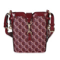 Red Multicolor GG Monogram Grained Calfskin Mini Shadow Bucket Bag