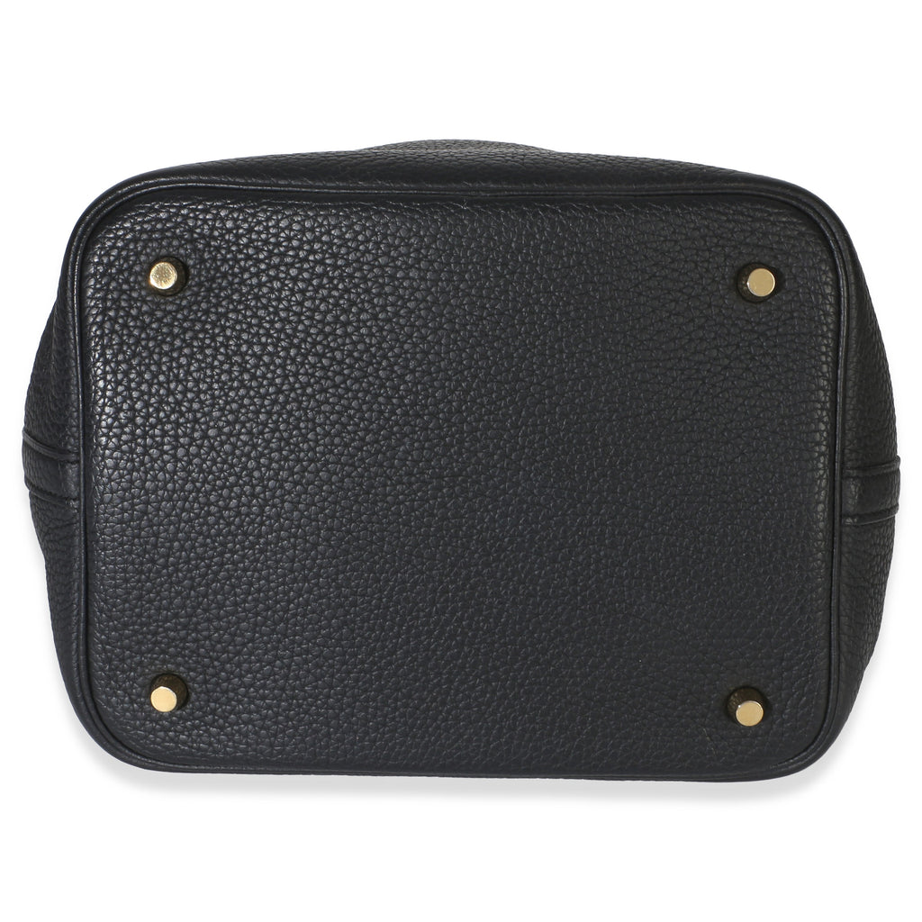 Black Clemence Matte Alligator Touch Picotin Lock 22 GHW