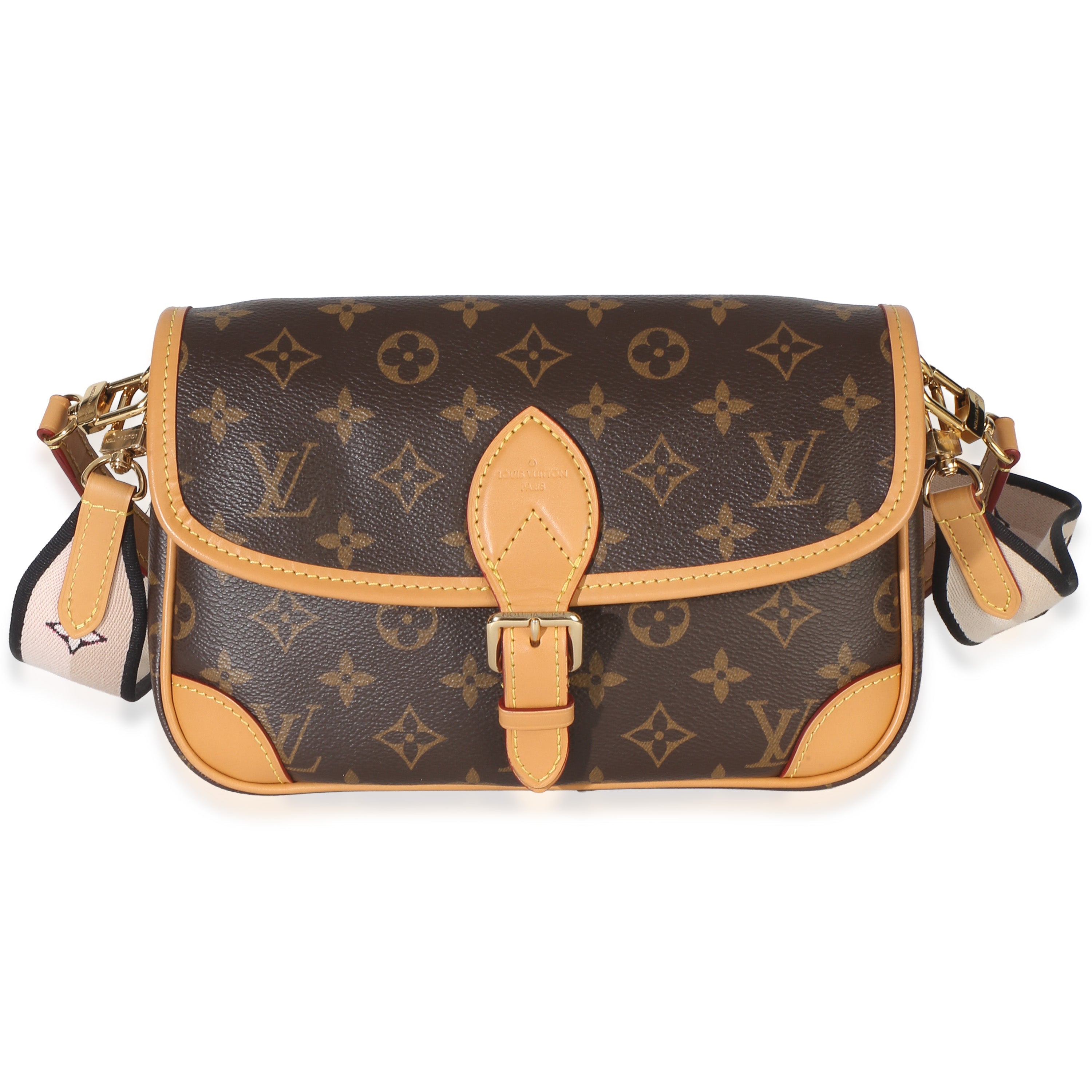 Black Monogram Canvas Diane