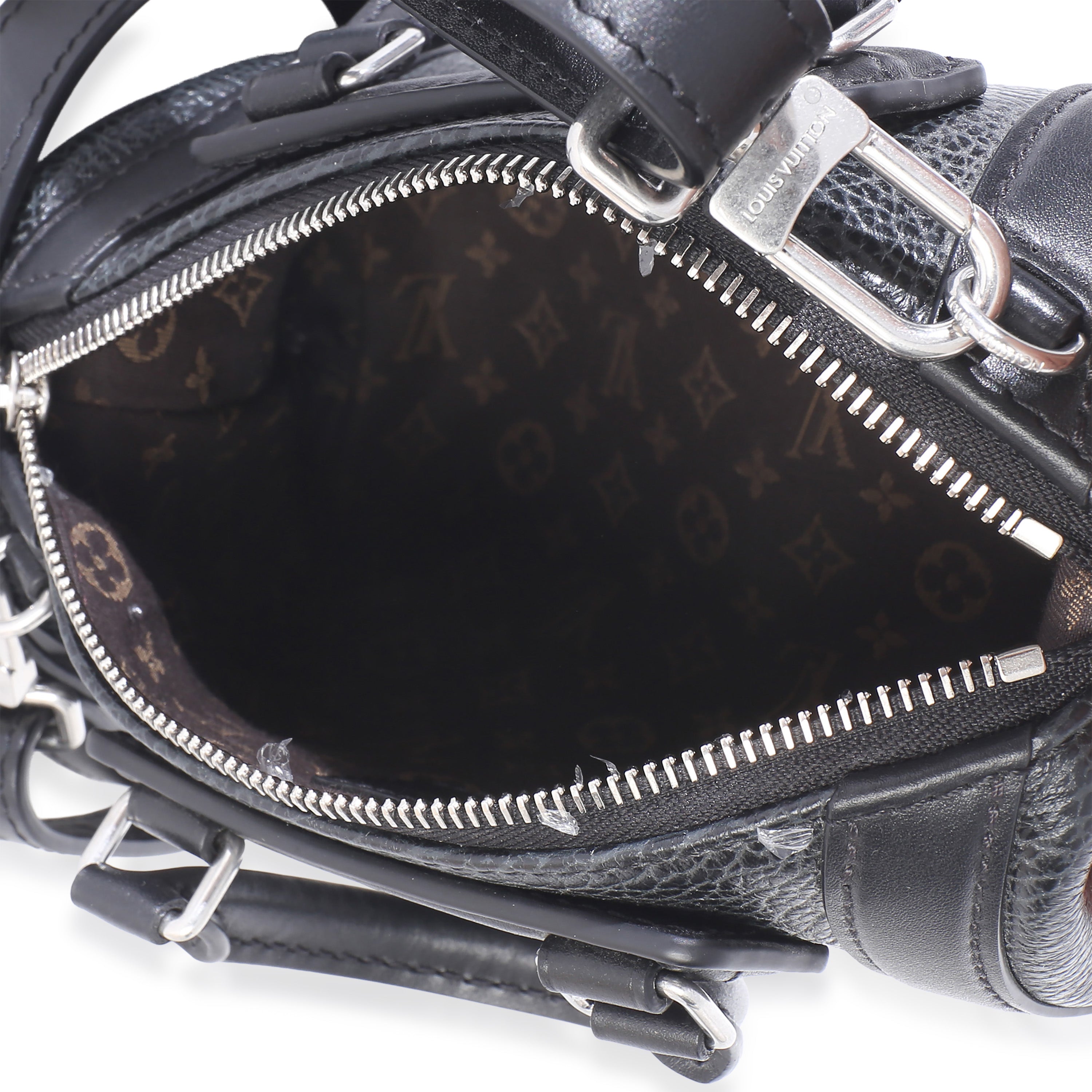 Black Pixel Lambskin LV Biker PM