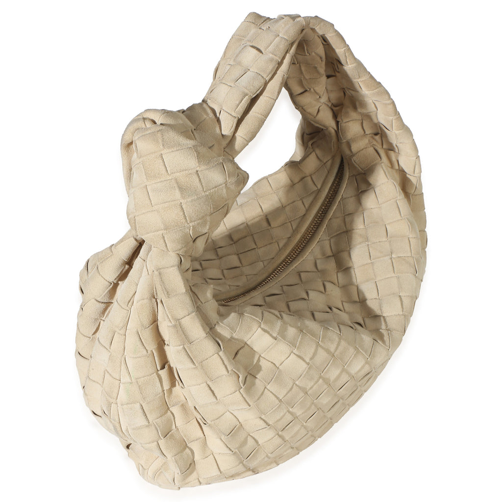 Beige Intrecciato Suede Teen Jodie