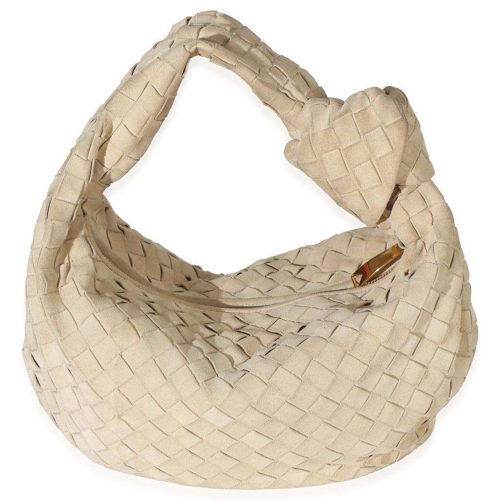 Beige Intrecciato Suede Teen Jodie