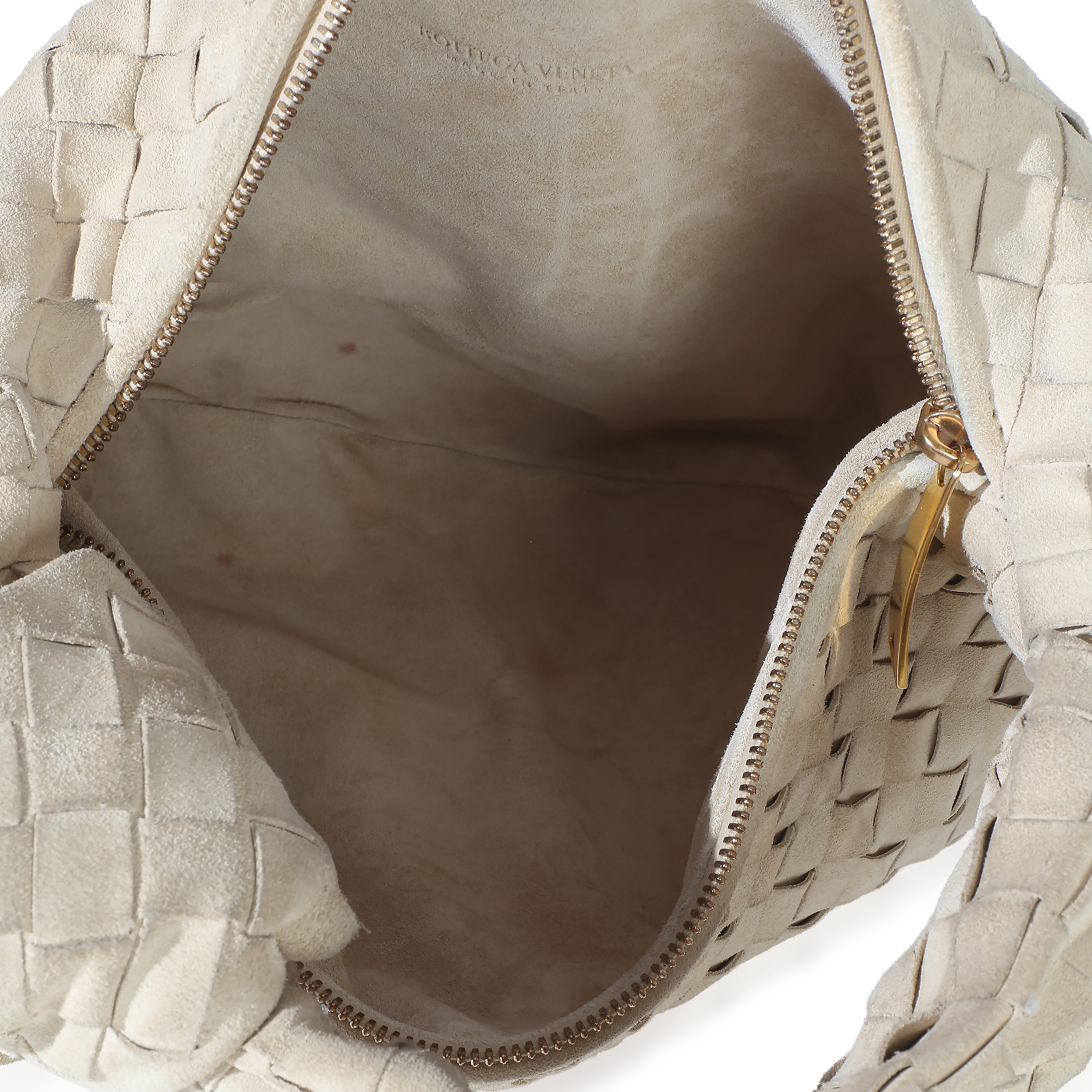 Beige Intrecciato Suede Teen Jodie