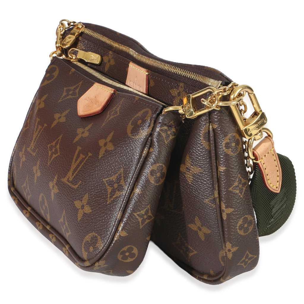 Khaki Monogram Canvas Multi Pochette Accessoires