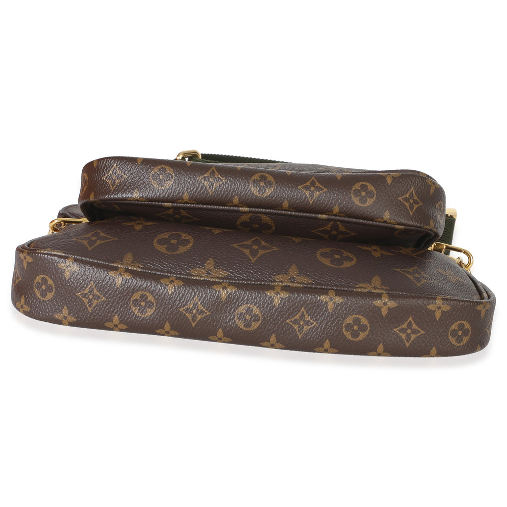 Khaki Monogram Canvas Multi Pochette Accessoires