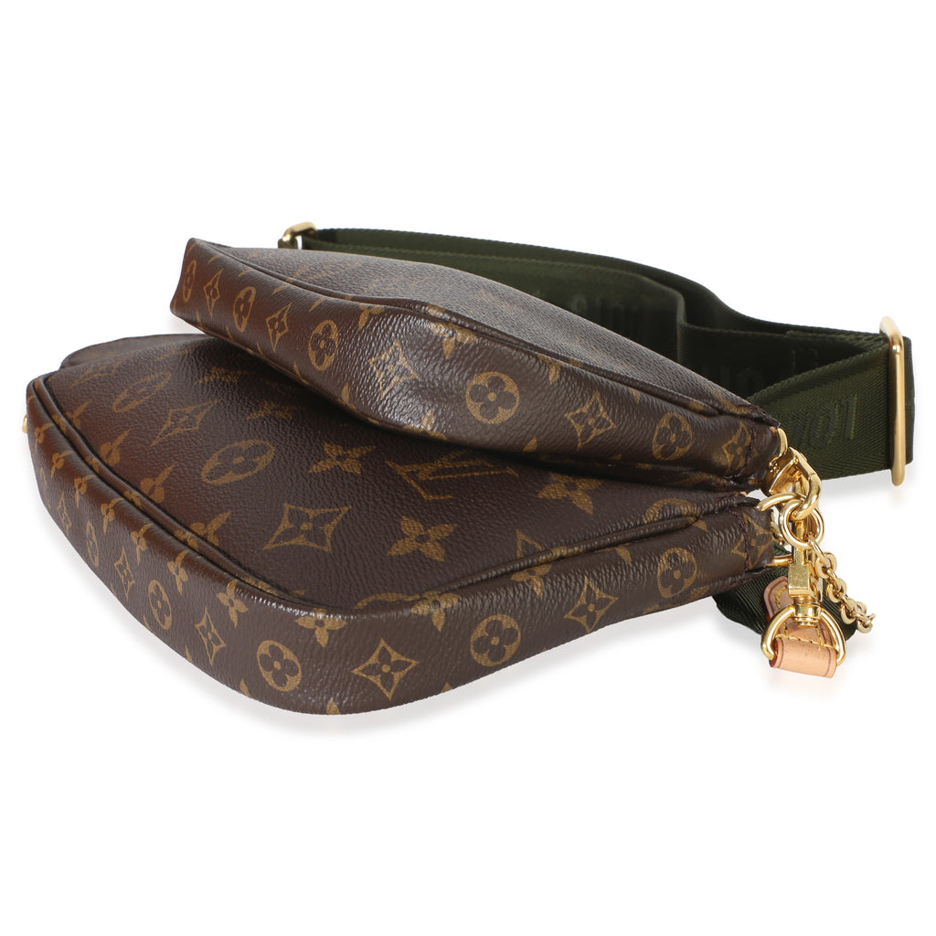Khaki Monogram Canvas Multi Pochette Accessoires