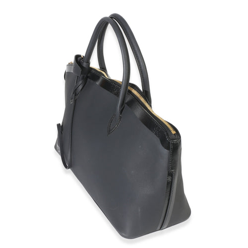 Black Calfskin Obsession Lockit East-West Bag