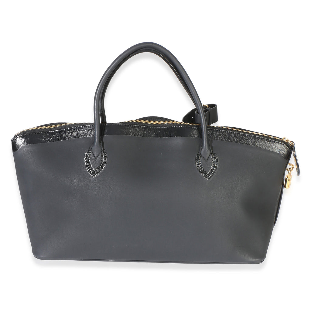 Black Calfskin Obsession Lockit East-West Bag