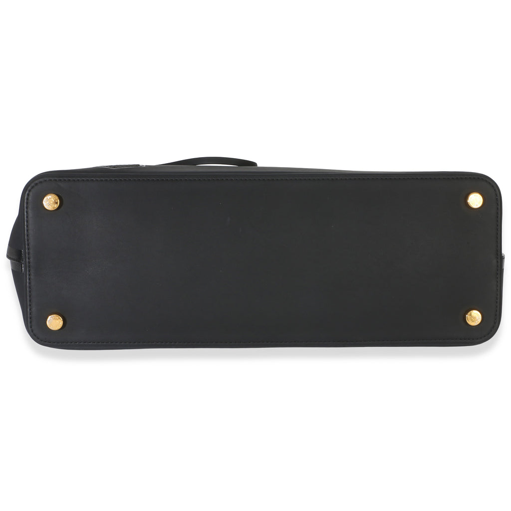 Black Calfskin Obsession Lockit East-West Bag