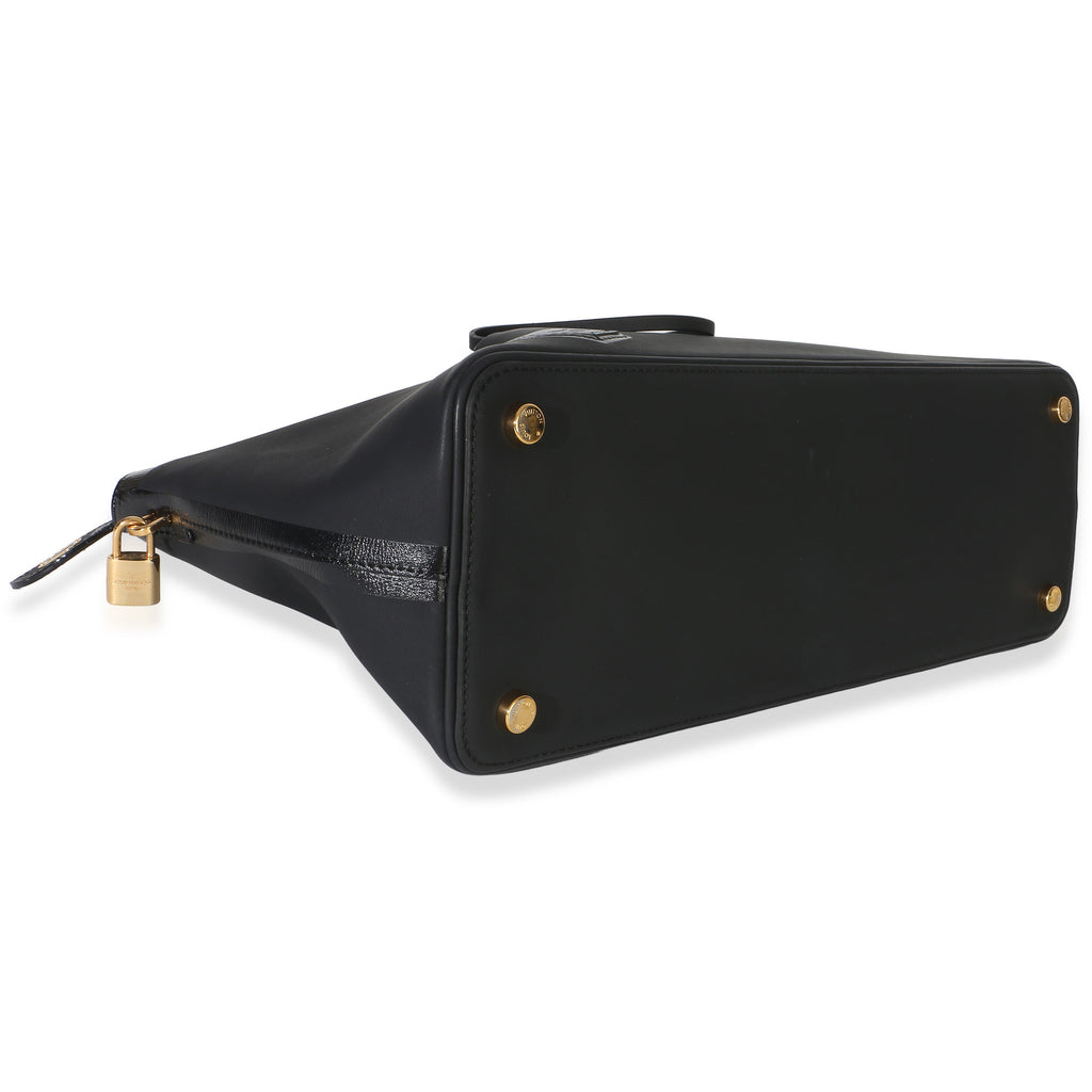 Black Calfskin Obsession Lockit East-West Bag