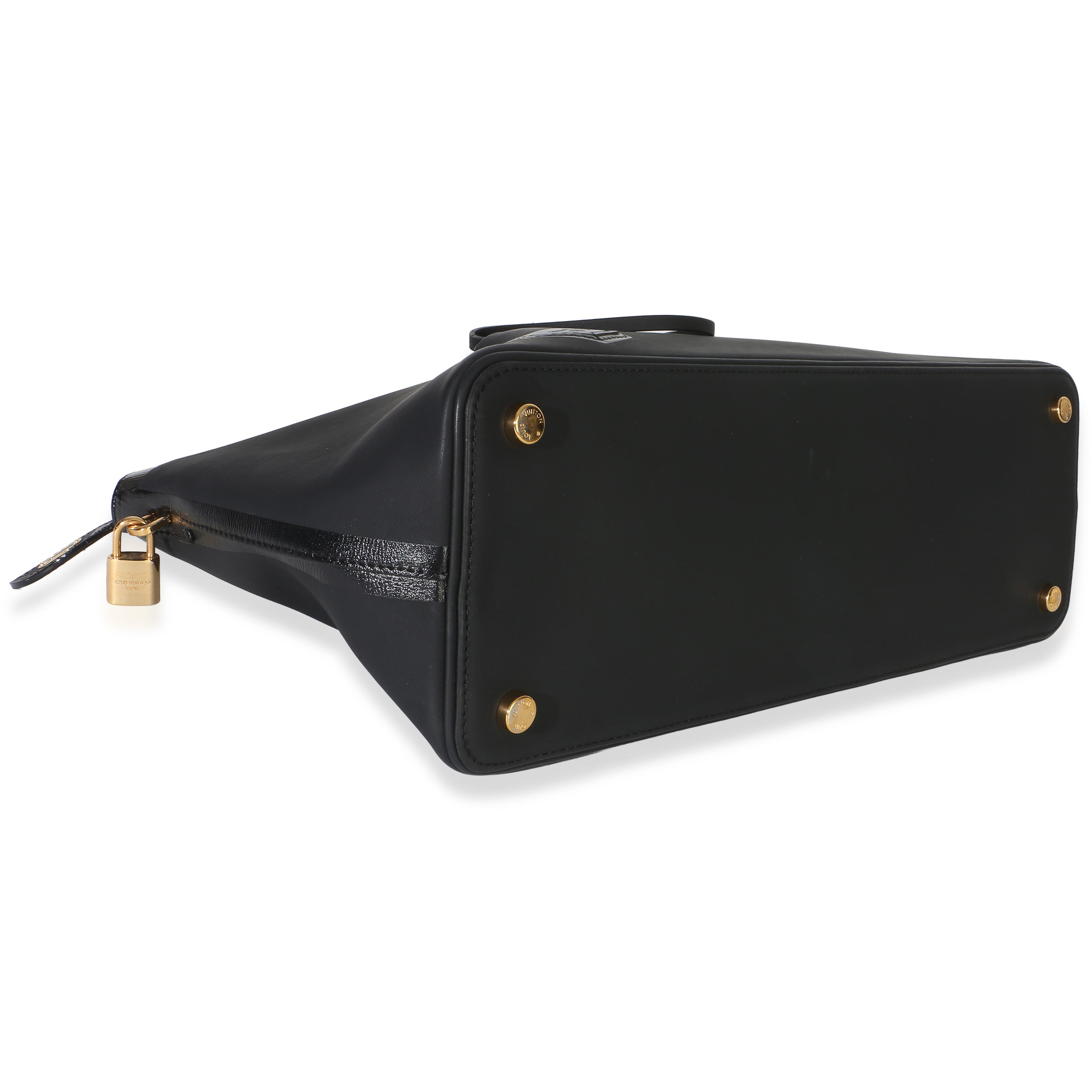Black Calfskin Obsession Lockit East-West Bag