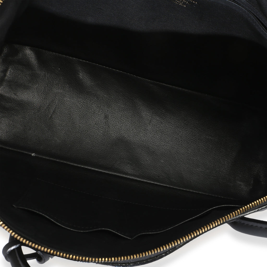 Black Calfskin Obsession Lockit East-West Bag