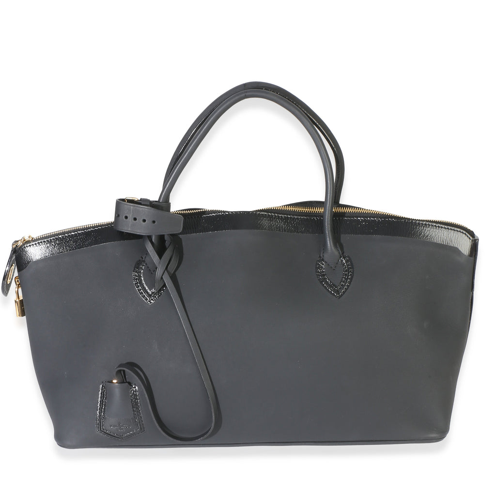 Black Calfskin Obsession Lockit East-West Bag