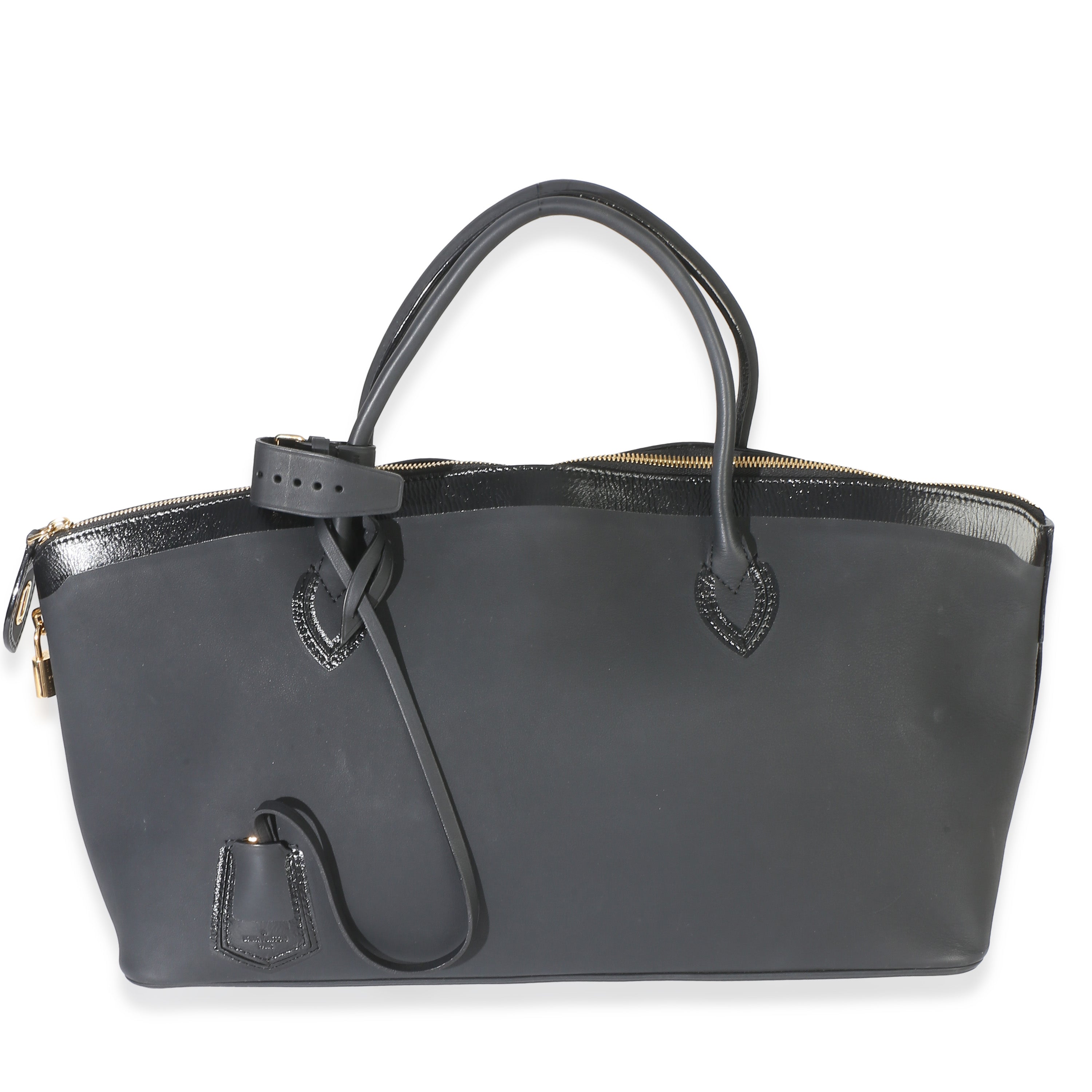 Black Calfskin Obsession Lockit East-West Bag