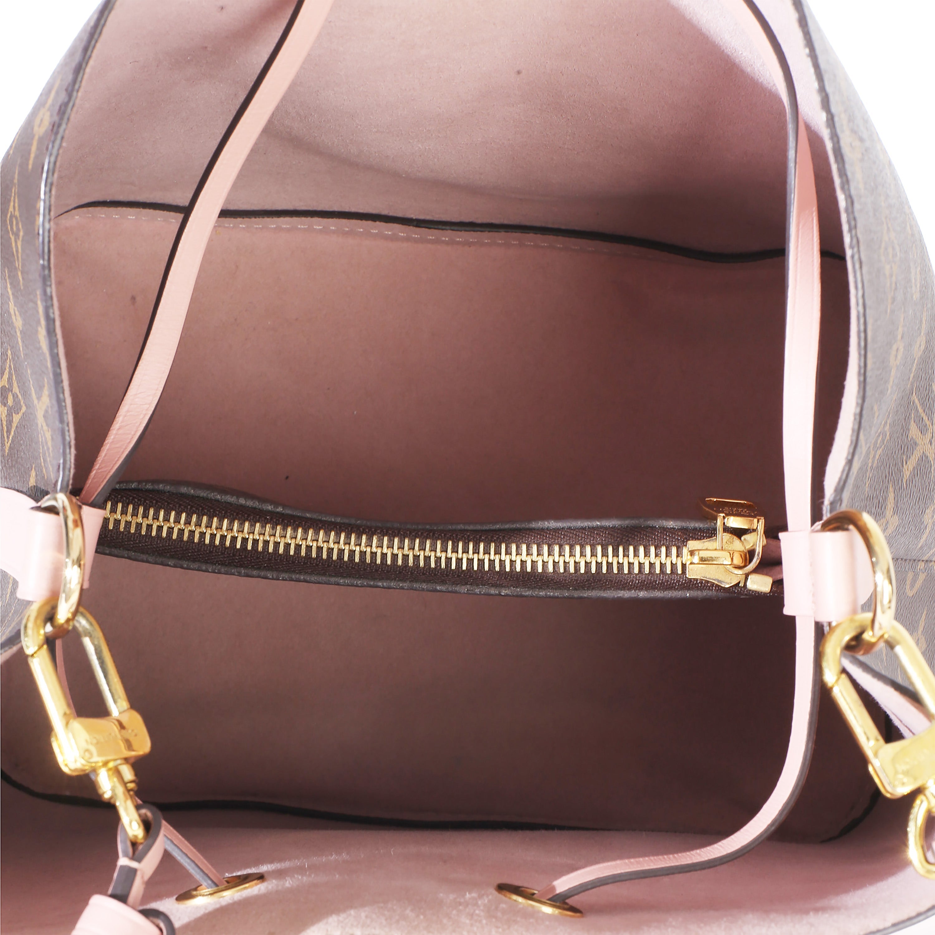 Rose Poudre Monogram Canvas Neonoe MM