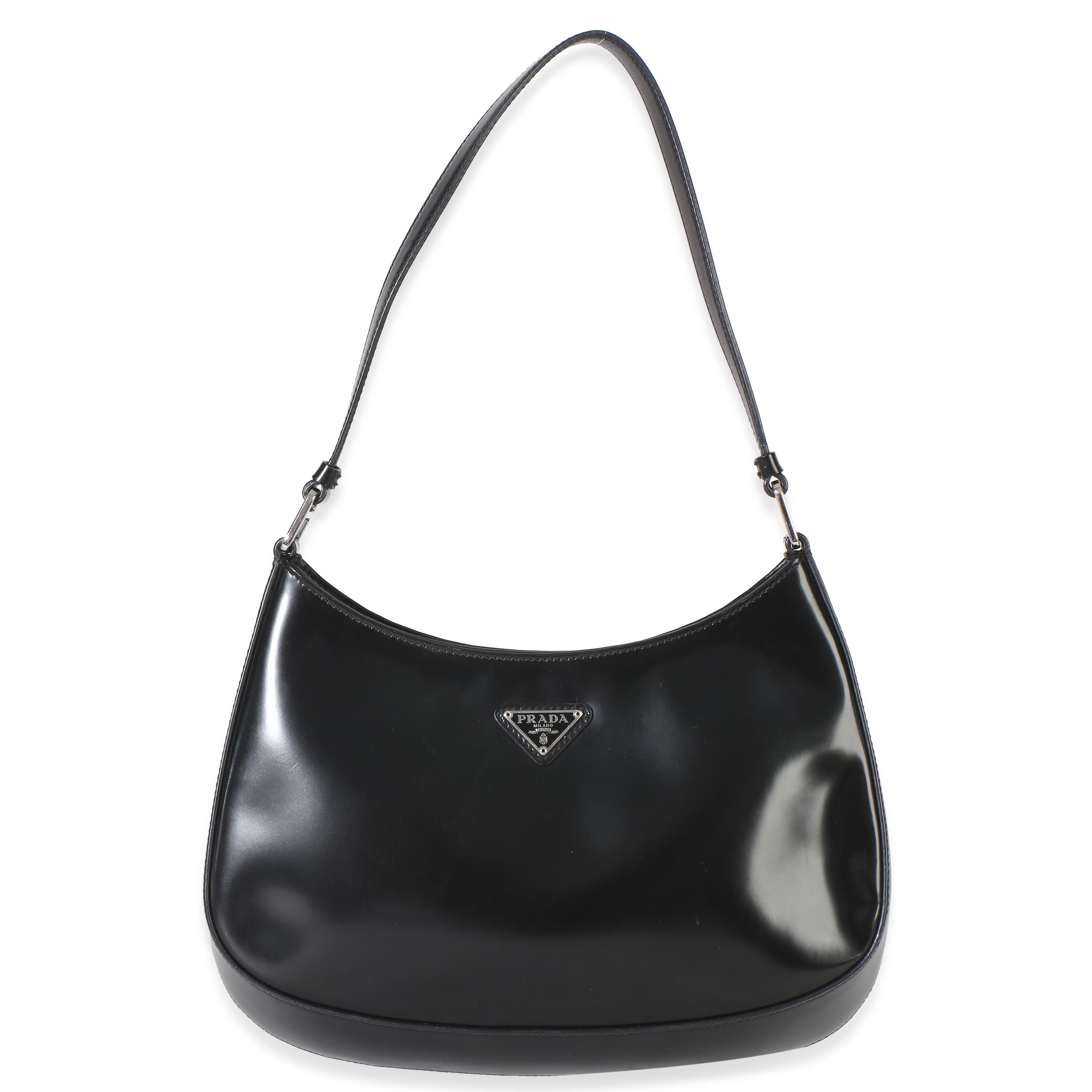 Black Spazzolato Cleo Bag