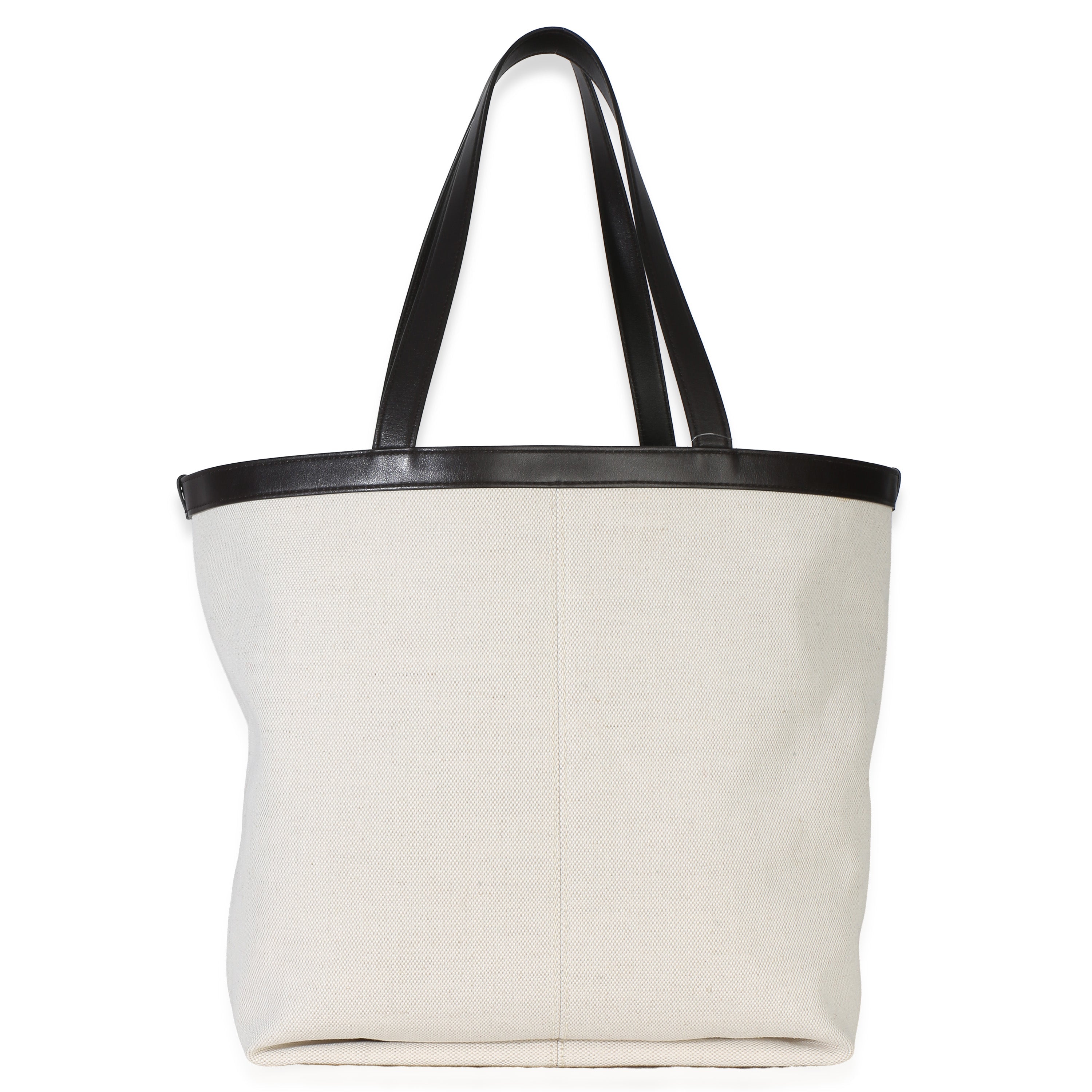 Beige Brown Canvas Mix Nappa Intrecciato Medium Flip Flap Tote