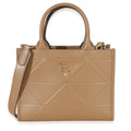 Dark Beige Soft Calfskin Triangolo Symbole Mini Tote