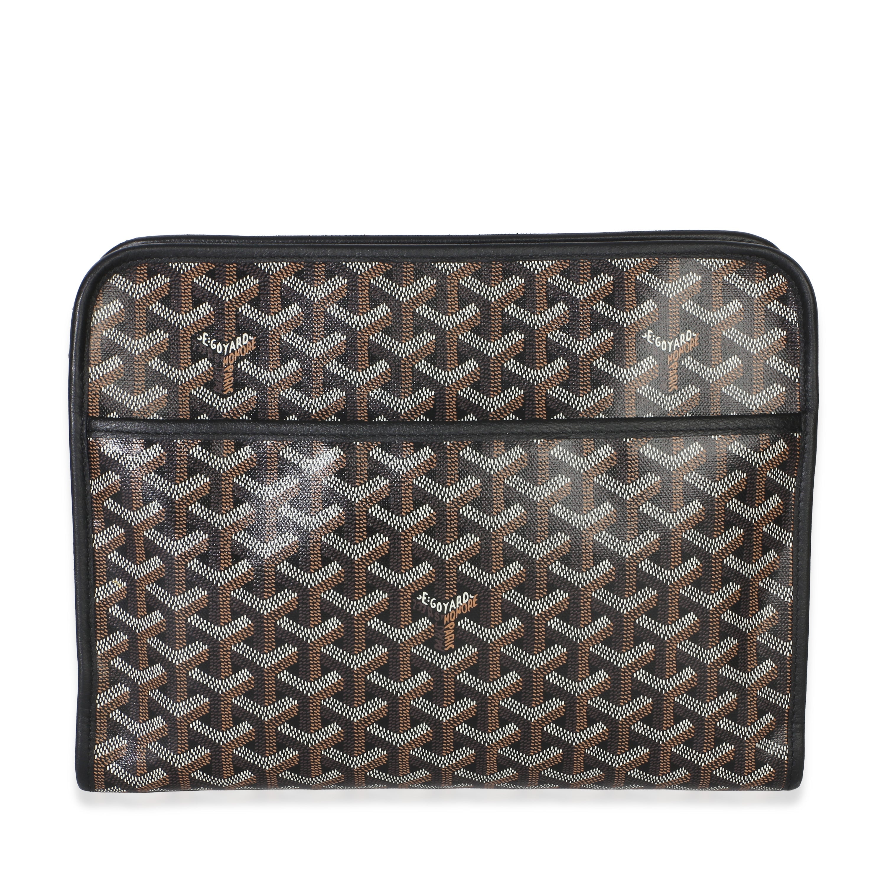 Black Goyardine Canvas Jouvence Toiletry GM