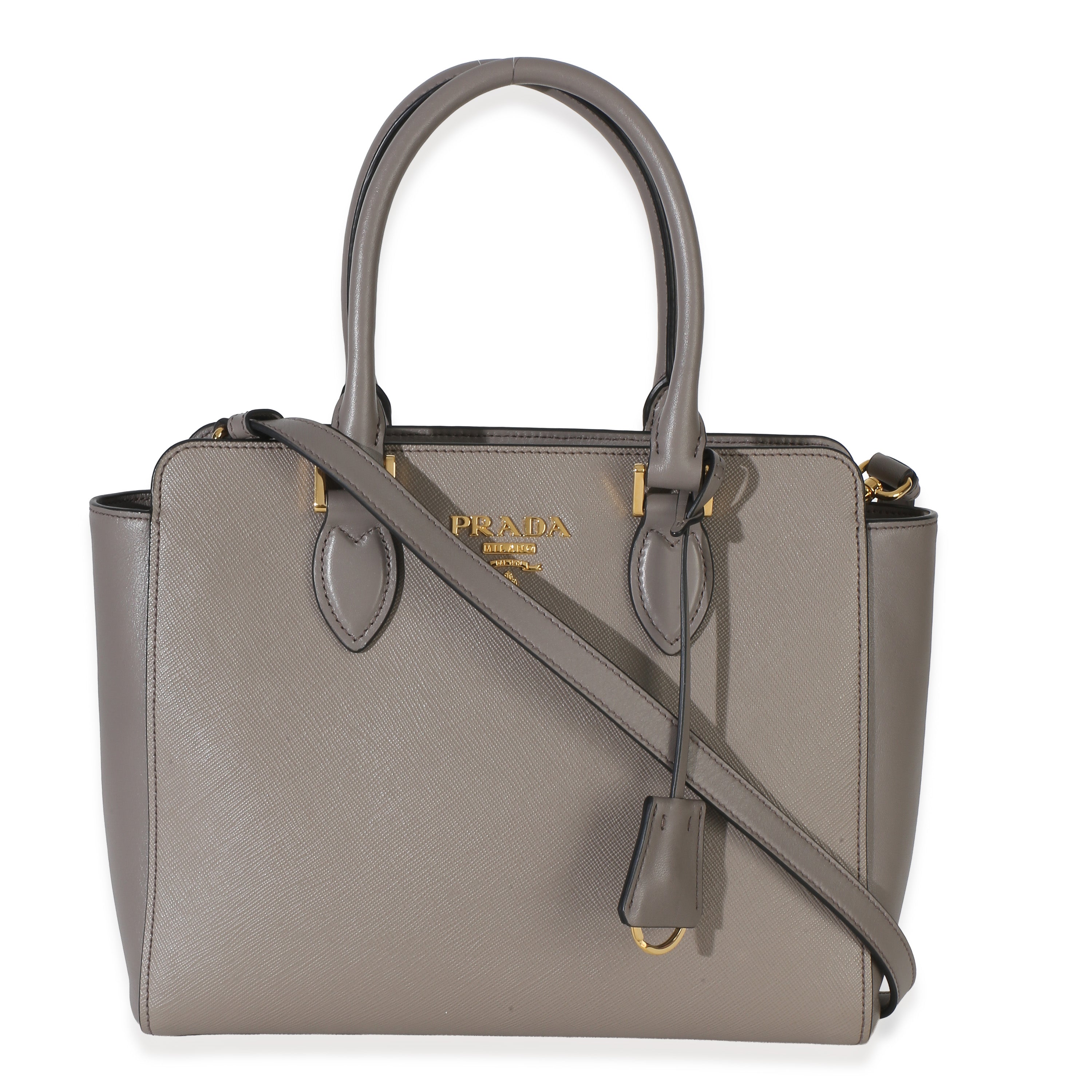 Argilla Saffiano Soft Calfskin Small Top Handle Tote