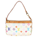 White Monogram Multicolore Canvas Pochette Accessoires