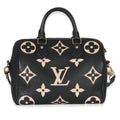 Black Beige Monogram Empreinte Giant Speedy Bandouliere 25