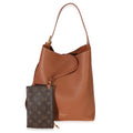 Cognac Grained Calfskin Low Key Hobo MM