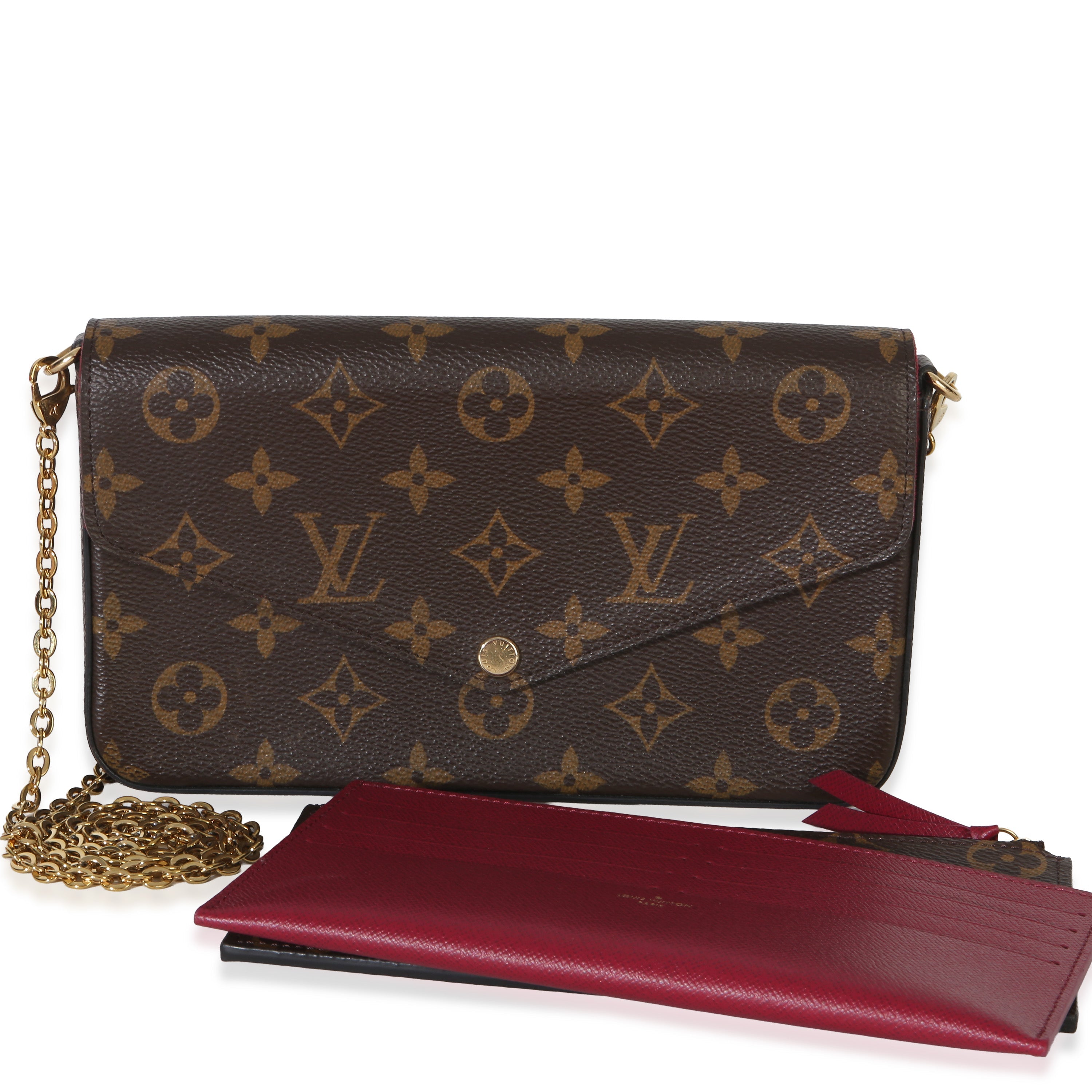 Fuchsia Monogram Canvas Felicie Pochette