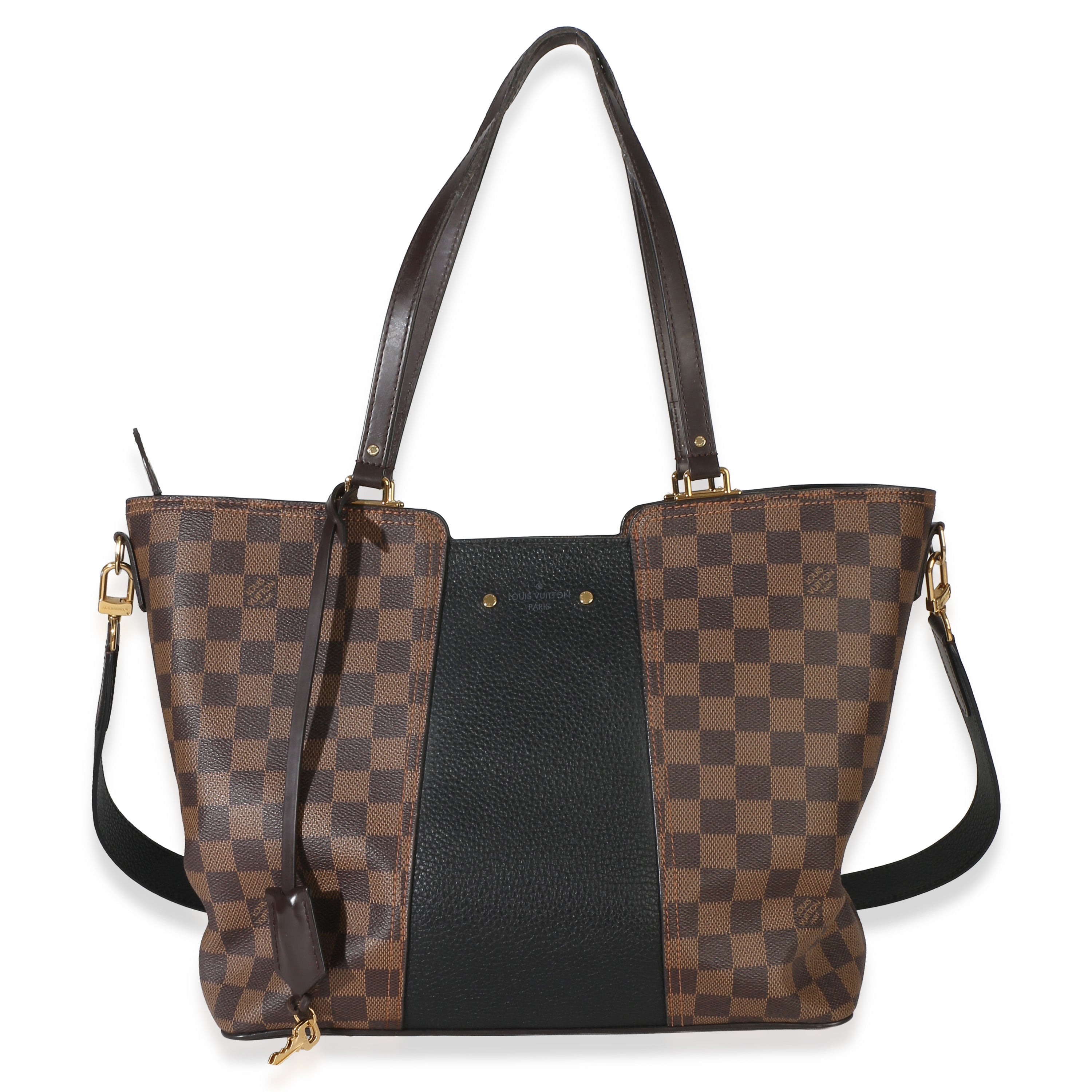 Canvas Damier Ebene Taurillon Jersey Tote