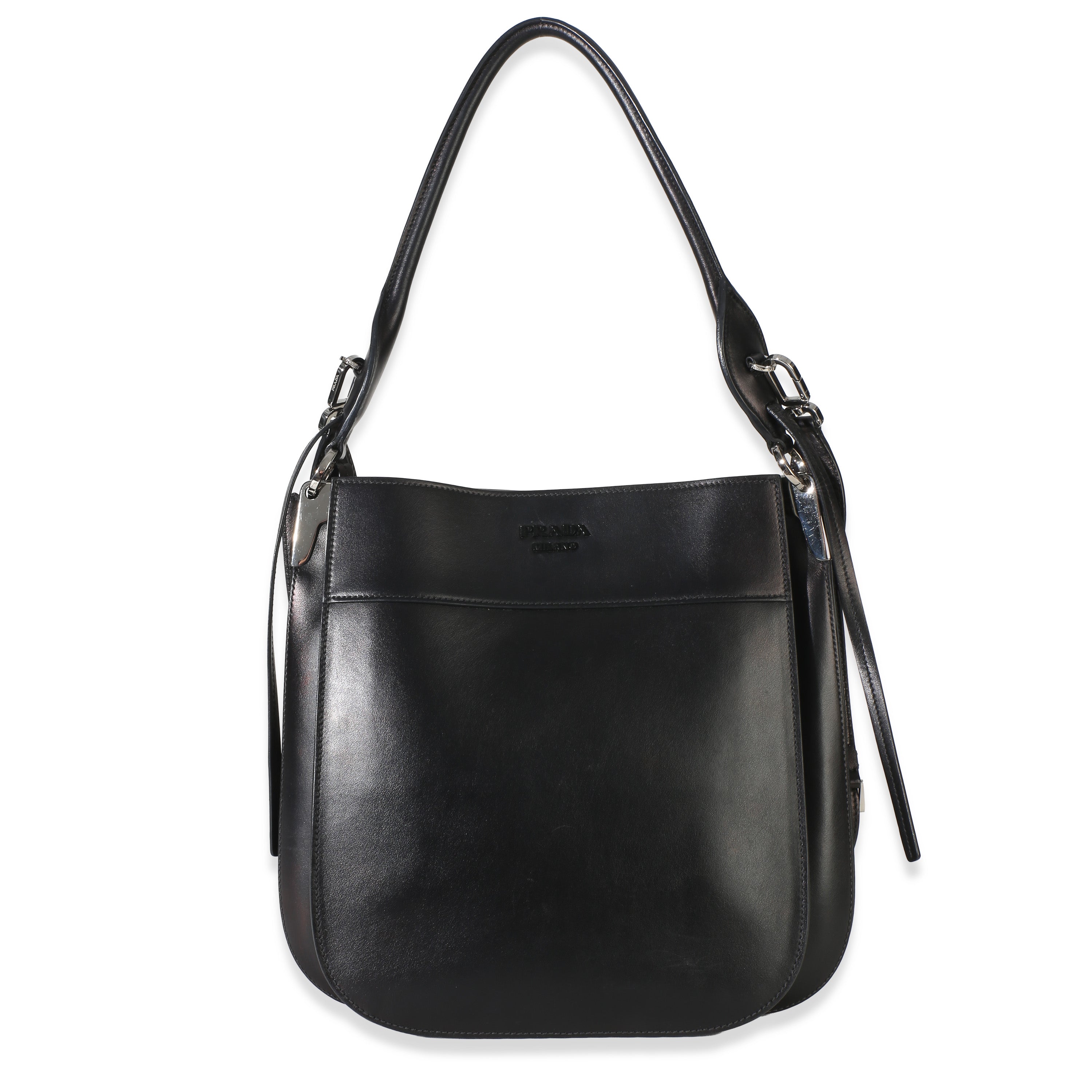Black Calfskin City Small Margit Bag