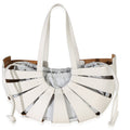 White Calfskin Small Shell Bag