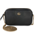 Black Dollar Calfskin Super Mini GG Marmont Chain Shoulder Bag