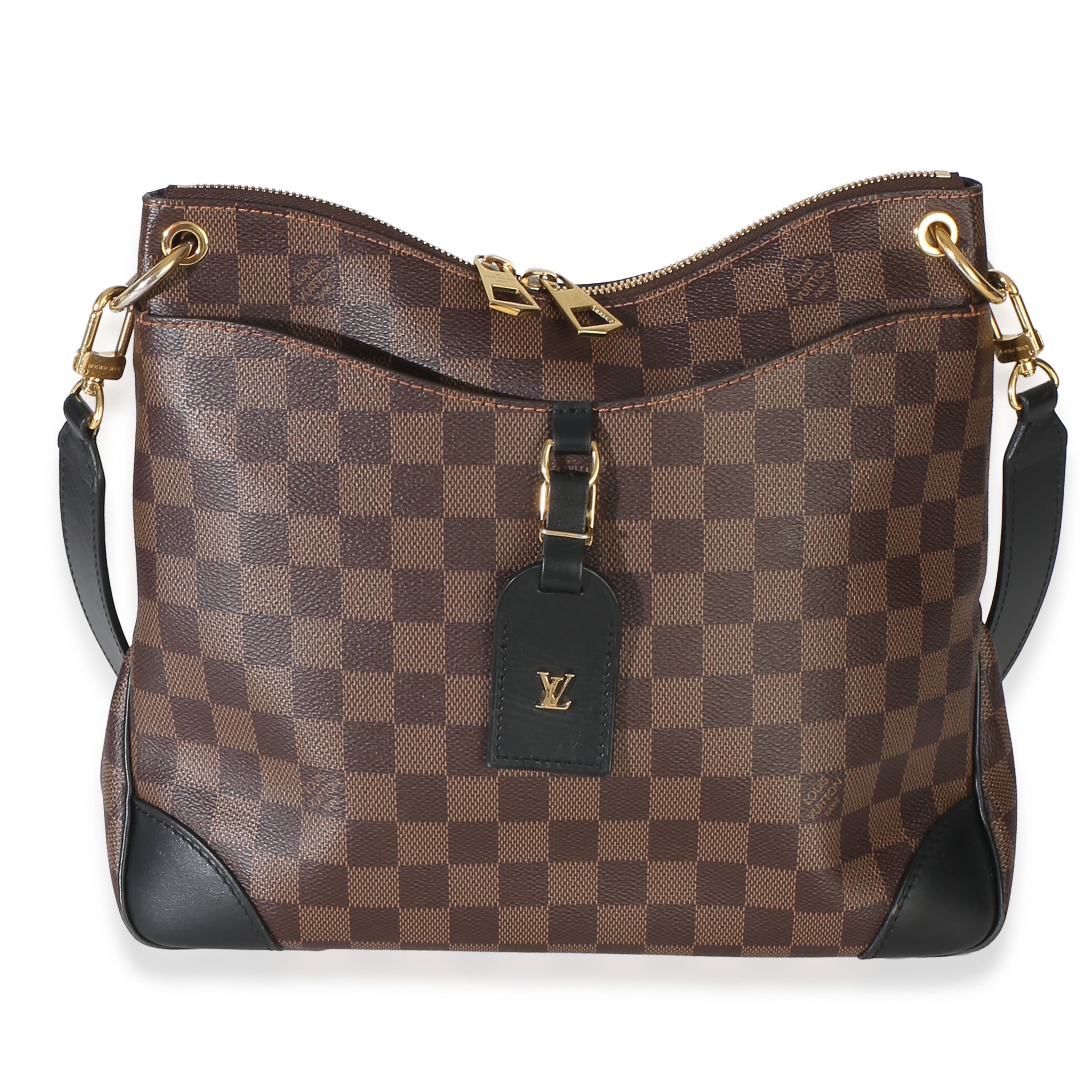 Black Damier Ebene Canvas Odeon MM