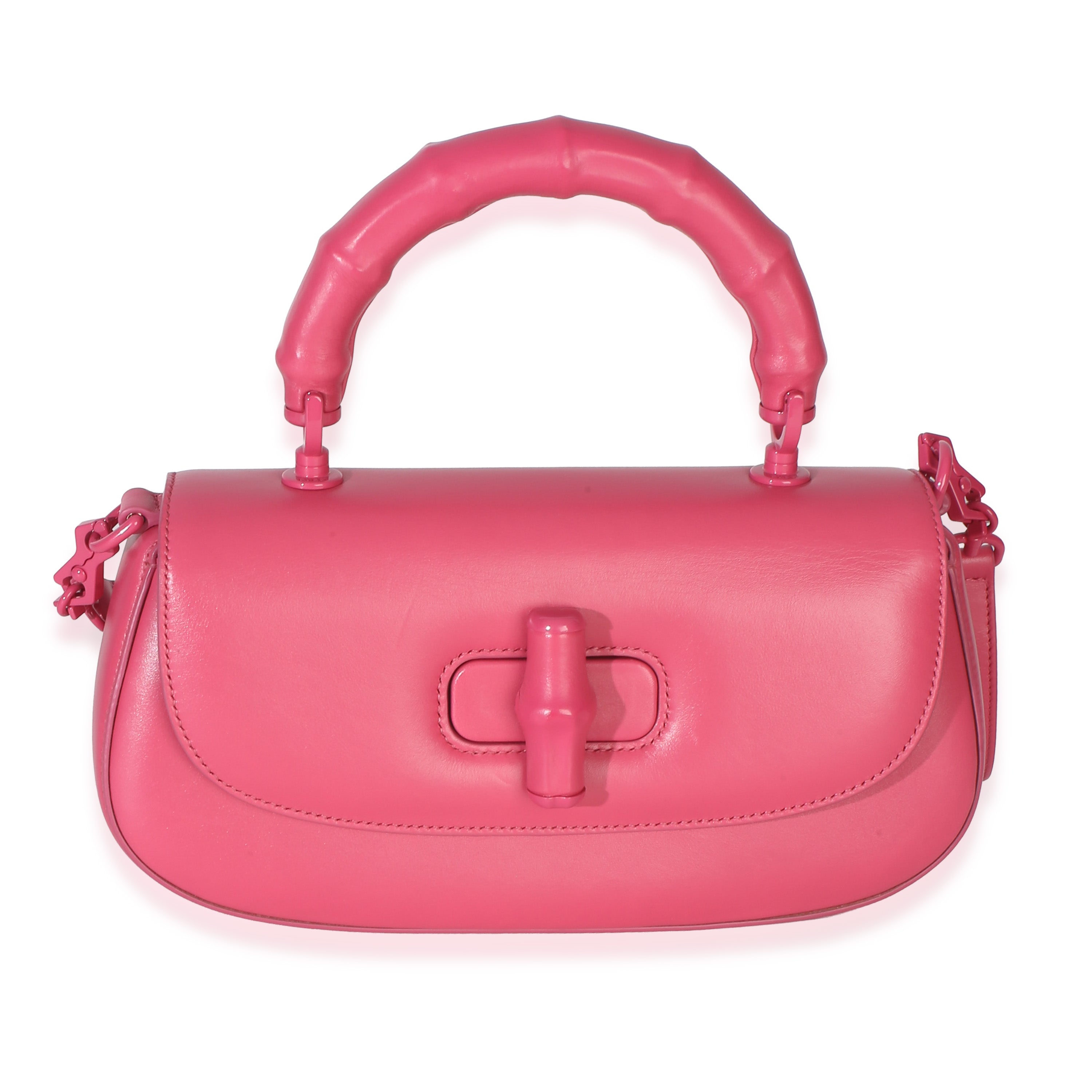 Pink Calfskin Medium Bamboo Diva Bag