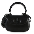 Black Monochrome Boarded Dyana Lux Medium Bamboo 1947 Top Handle Bag