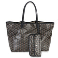 Black Goyardine Canvas Saint Louis PM