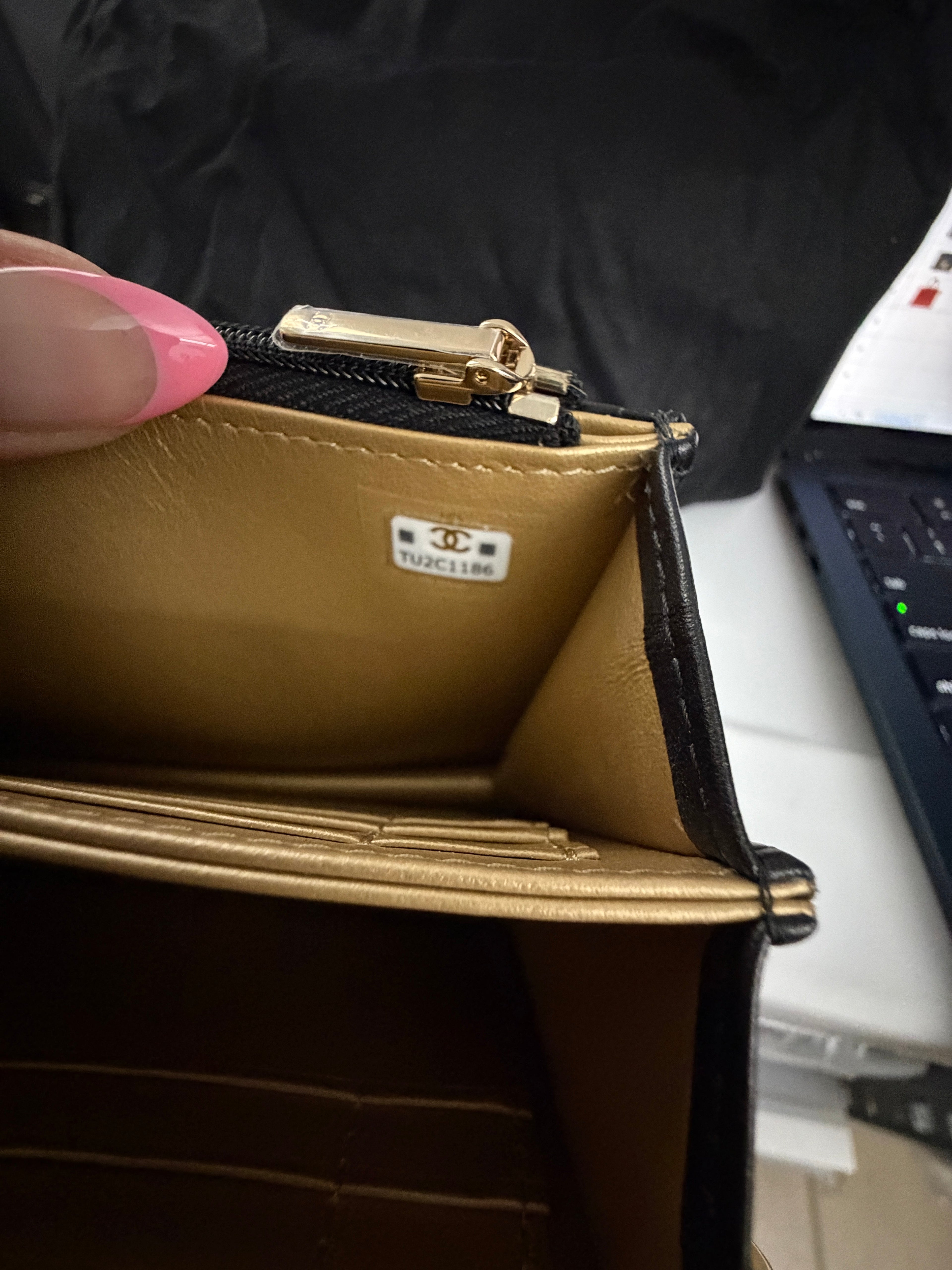 Black Quilted Calfskin Strass Mini Flap Bag