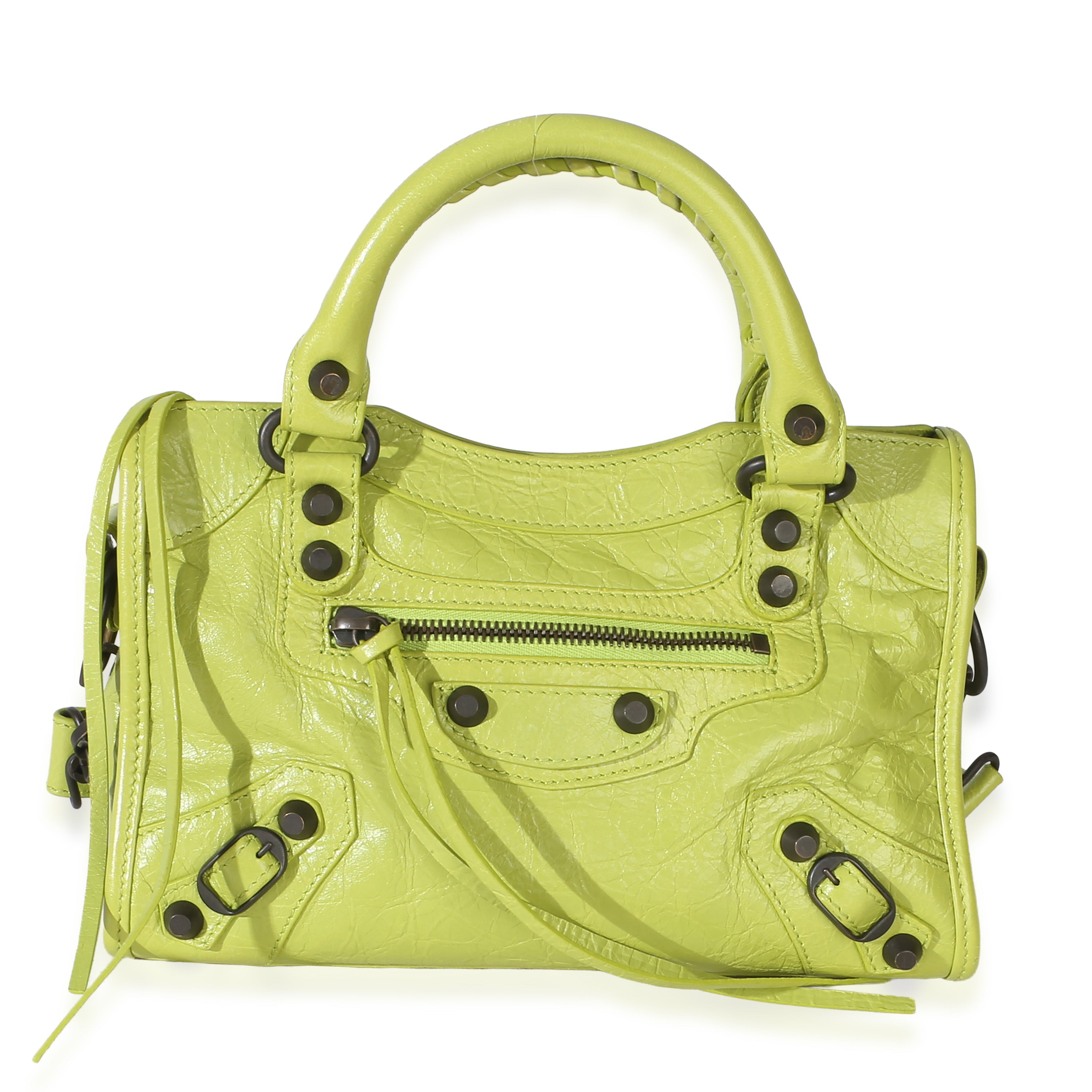 Pistache Agneau Arena Classic Hardware Mini Le City Bag