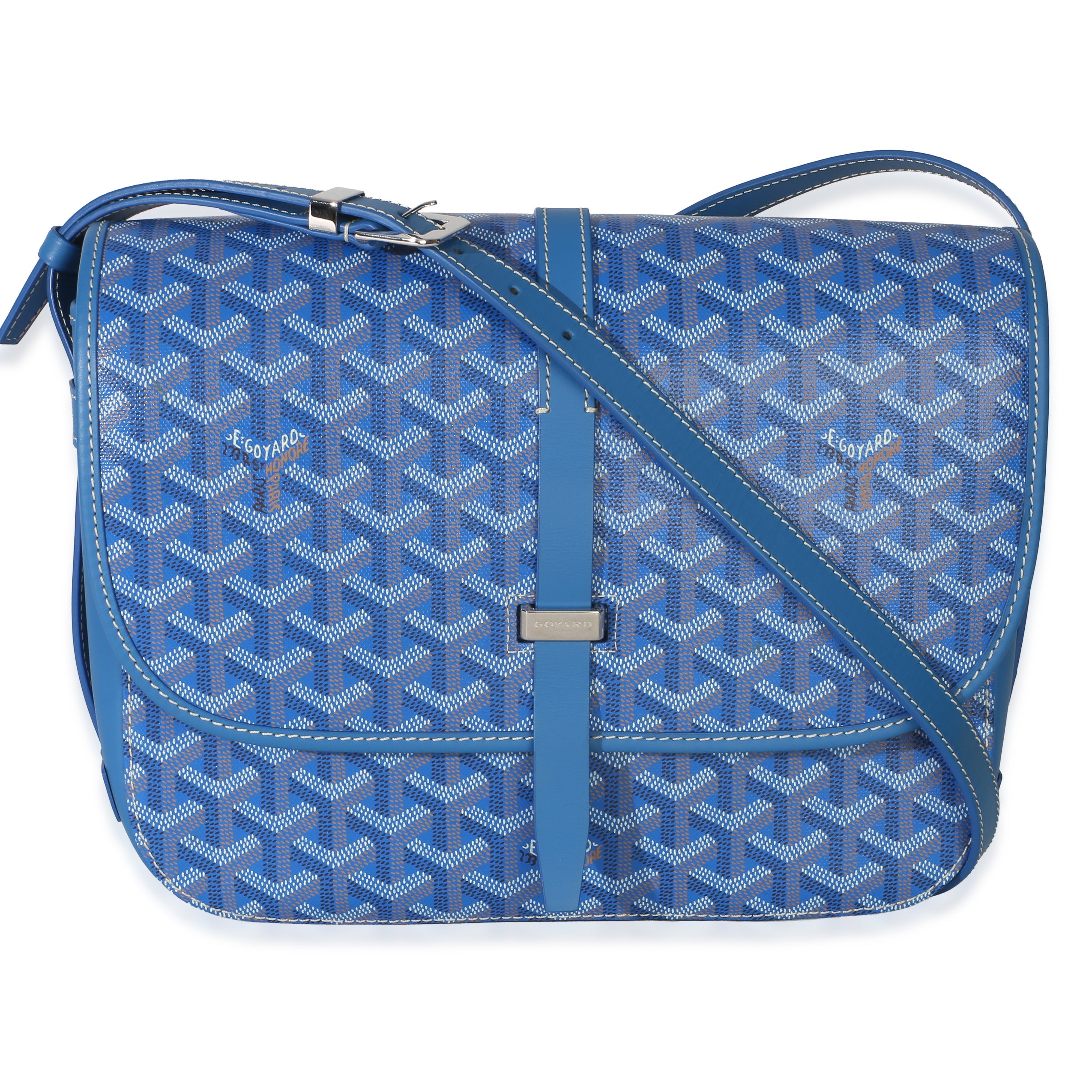 Sky Blue Goyardine Canvas Belvedere II MM