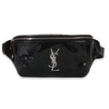 Black Calfskin Lizard Embossed Monogram Belt Bag